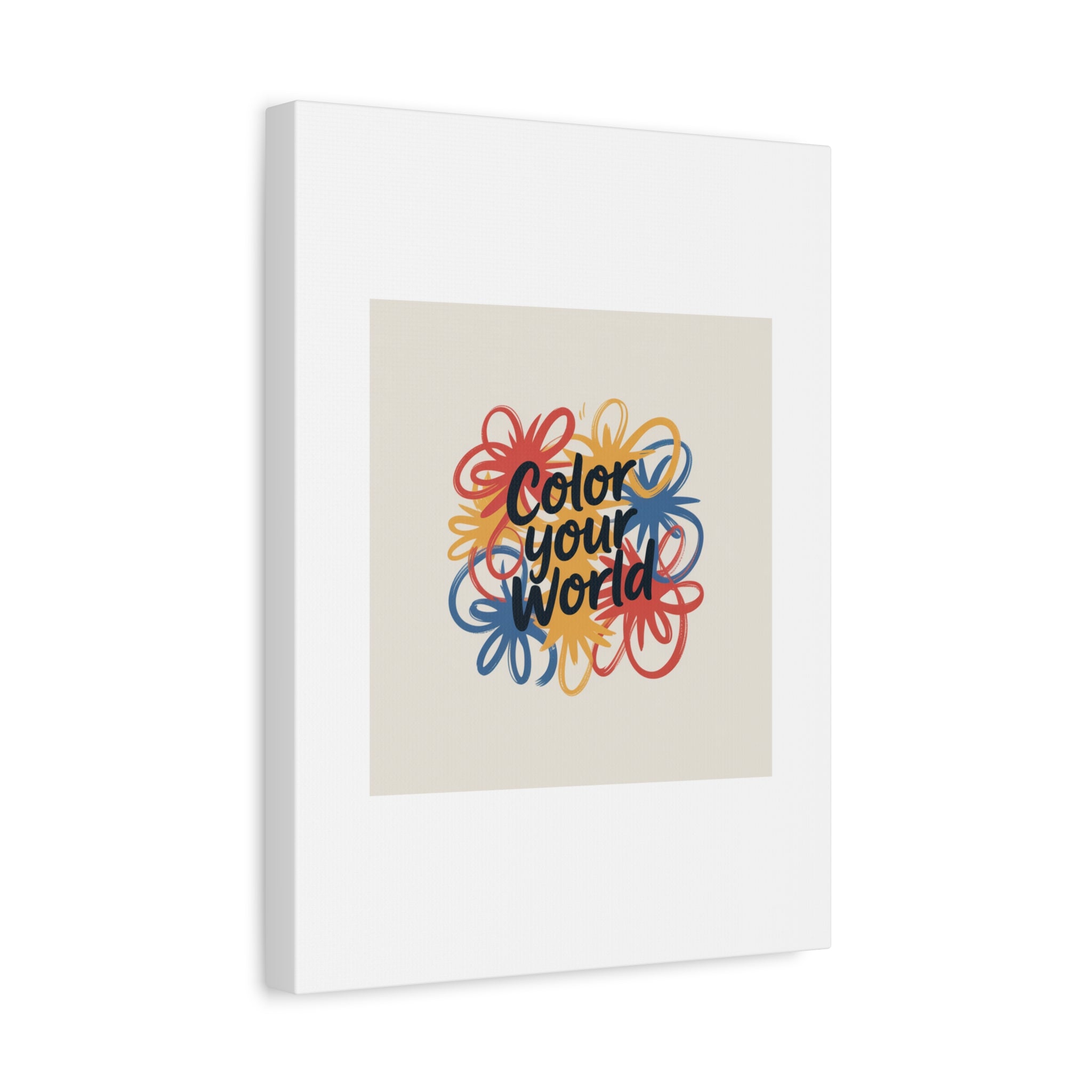 Canvas Art – “Color Your World” Floral Wall Art