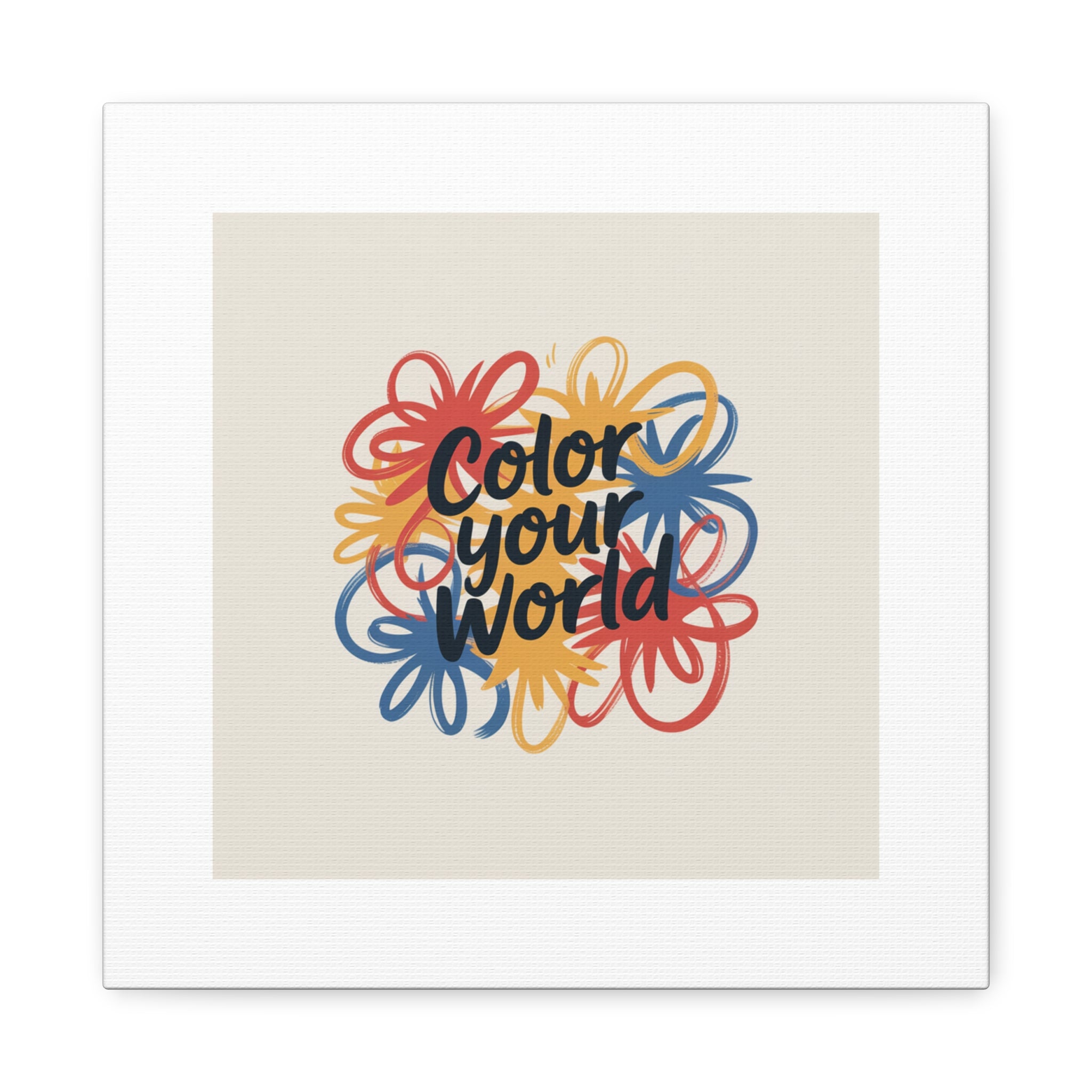 Canvas Art – “Color Your World” Floral Wall Art