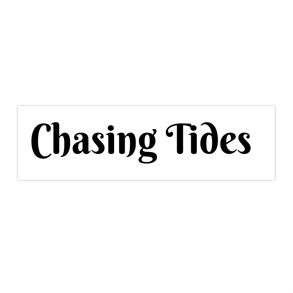 Chasing Tides Bumper Sticker — Coastal Surf Van Decal