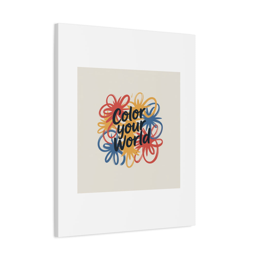 Canvas Art – “Color Your World” Floral Wall Art