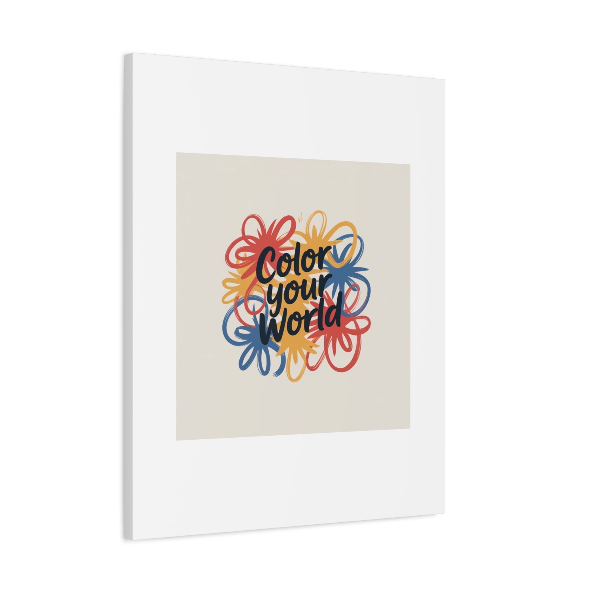 Canvas Art – “Color Your World” Floral Wall Art