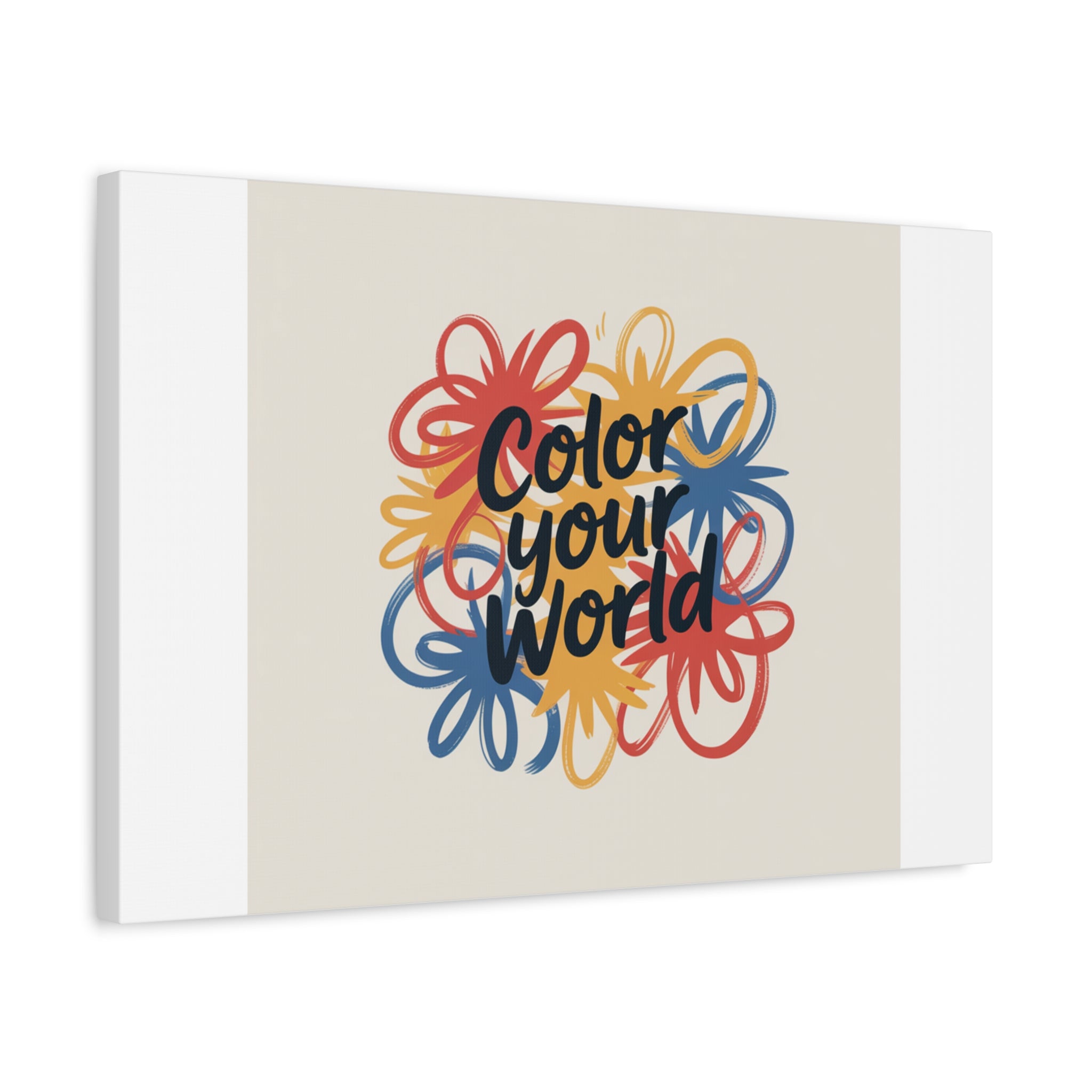 Canvas Art – “Color Your World” Floral Wall Art
