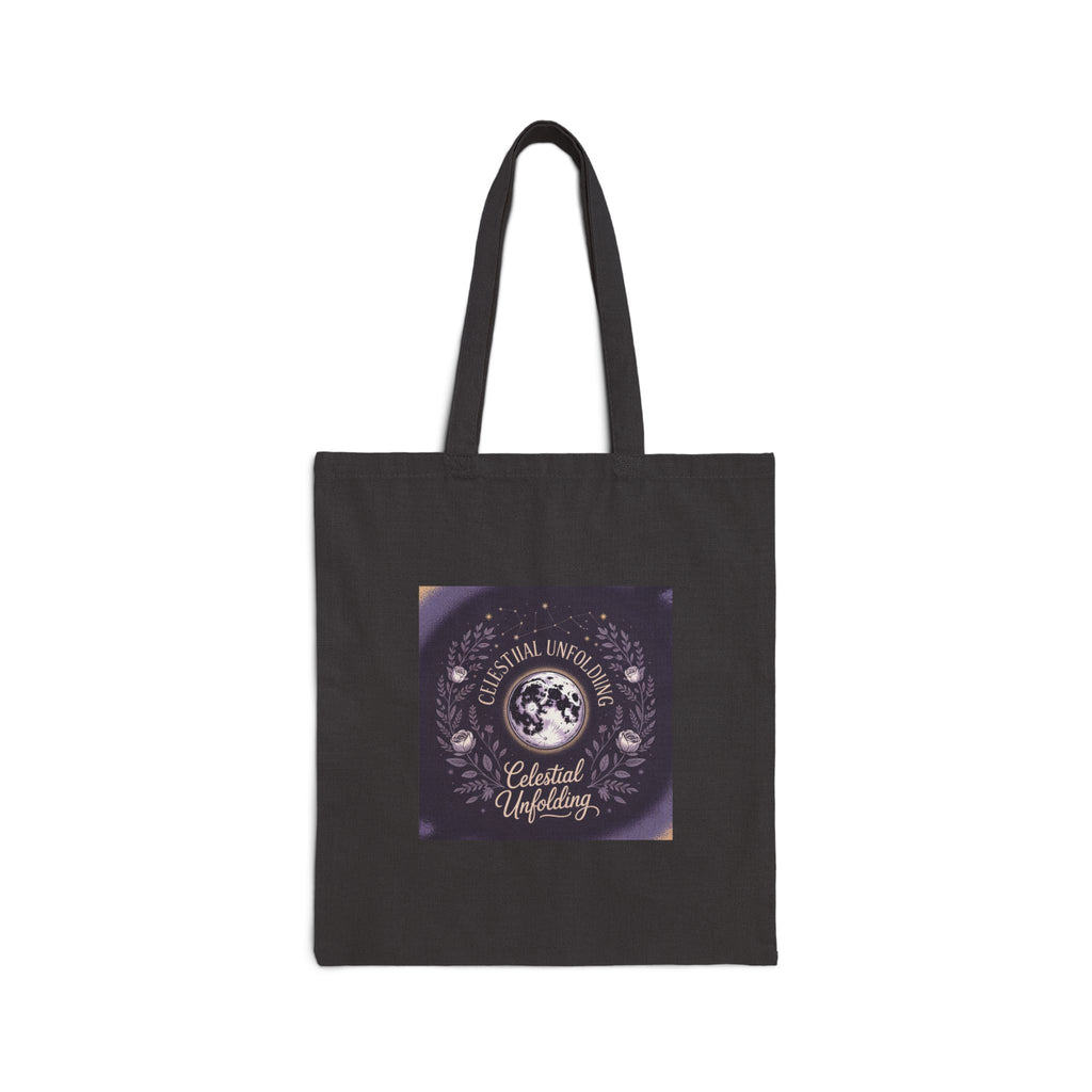 Celestial Moon Phases Canvas Tote — 'Celestial Updating' Astrology Cotton Bag