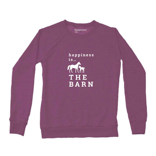 Women's Barn Crew Sweatshirt, Plum