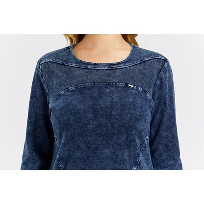 Women's Plus Size Denim Dress Elasticity Knitted Denim Dresses Slim Fit Casual Dress  Knee-Length Midi Dress